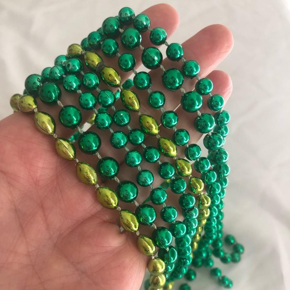 Green St. Patrick’s Day Bead Necklaces